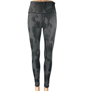 Mono B Black Camo Camouflage Skinny Leg High Rise Fitness Yoga Leggings Pants M